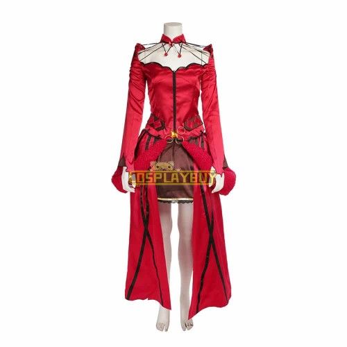 Fate/Grand Order Rin Tosaka Red Cosplay Costume Version 2