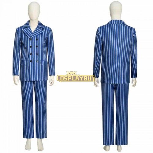 Fifth Doctor Blue Uniform Suit 15th Doctor New Look 60s Cosplay Costume