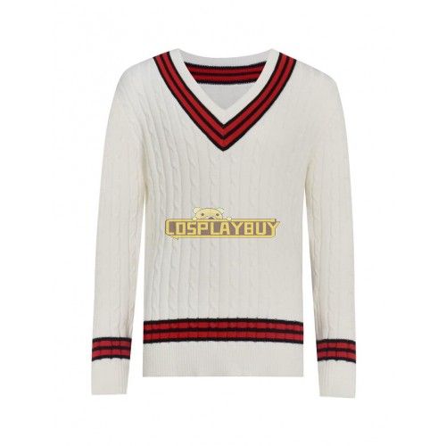 Fifth Doctor Cricket Sweater Doctor Who 5th Doctor Jumper Cosplay Outfit