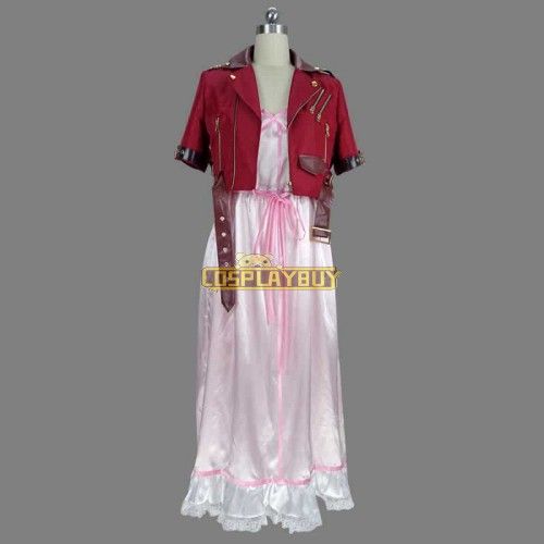 Final Fantasy VII Crisis Core Aerith Gainsborough Cosplay Costume