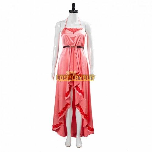 Final Fantasy VII Remake Aerith Honeybee Inn Pink Dress Cosplay Costume