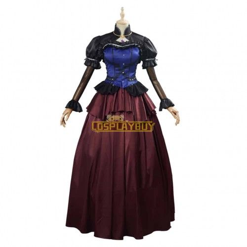 Final Fantasy VII Remake Cloud Strife Female Blue Dress Cosplay Costume