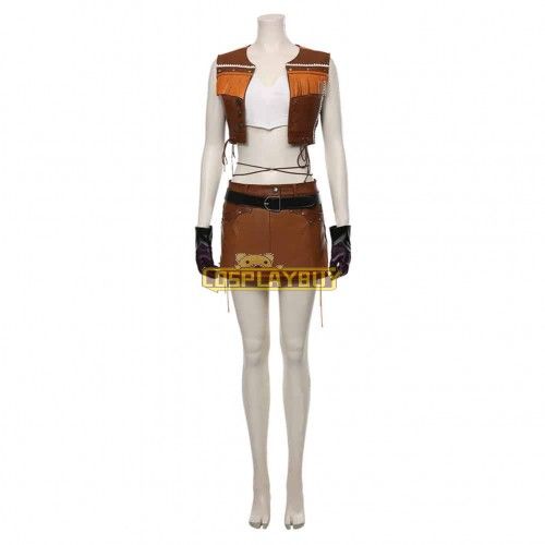 Final Fantasy VII Remake Kyrie Canaan Tifa Lockhart Cowboy Cosplay Costume