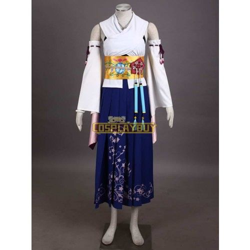 Final Fantasy X 10 Yuna Cosplay Costume