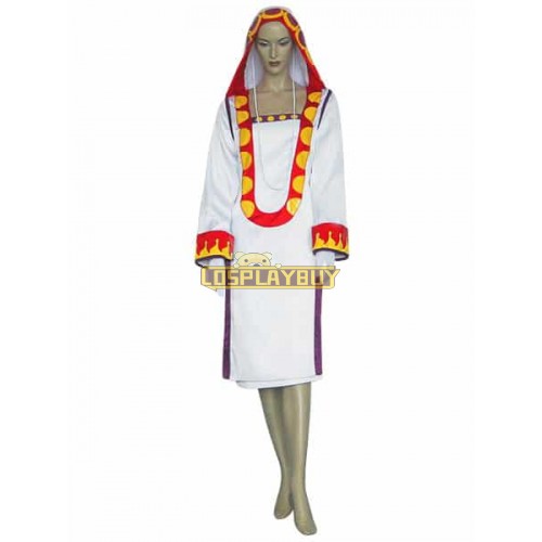 Final Fantasy X-2 Yuna White Mage Cosplay Costume