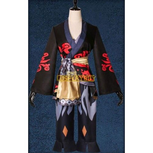 Final Fantasy XIV: A Realm Reborn Lord's Yukata (Blackflame) Cosplay Costume