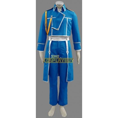 Fullmetal Alchemist Roy Mustang Military Cosplay Costume