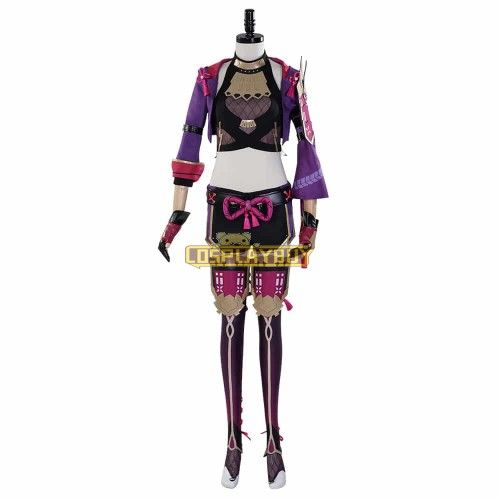 Genshin Impact Kuki Shinobu Cosplay Costume