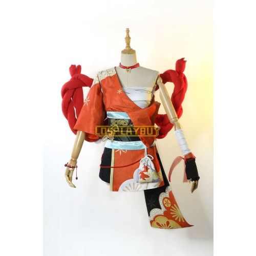 Genshin Impact Yoimiya Cosplay Costume