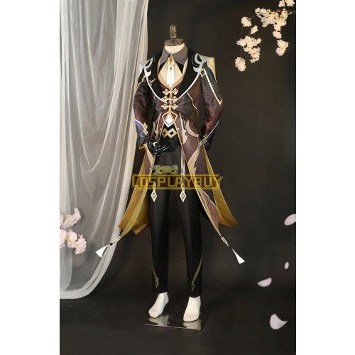 Genshin Impact Zhongli Cosplay Costume