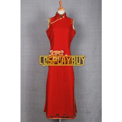 Gintama Cosplay Kagura Cheongsam Dress