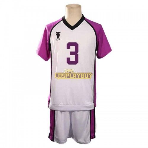 Haikyuu!! Shiratorizawa Academy Eita Semi No. 3 Cosplay Costume