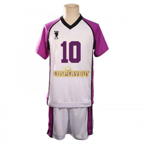 Haikyuu!! Shiratorizawa Academy Kenjiro Shirabu No. 10 Cosplay Costume