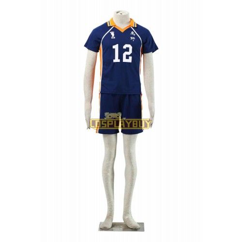 Haikyuu!! Tadashi Yamaguchi Karasuna High School NO. 12 Sports Uniform Cosplay Costume