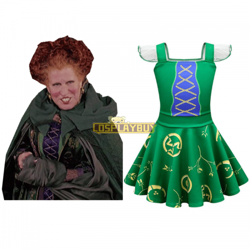 Hocus Pocus Winifred Sanderson Cosplay Costumes Kids