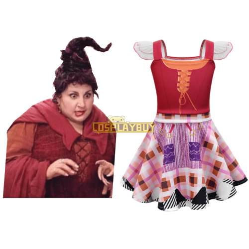 Kids Hocus Pocus Mary Sanderson Cosplay Costumes