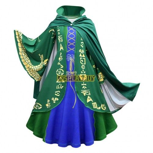 Kids Hocus Pocus Winifred Sanderson Cosplay Costume Dress