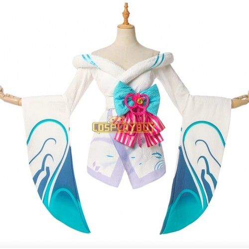 League of Legends LOL Ahri Spirit Blossom Cosplay Costume