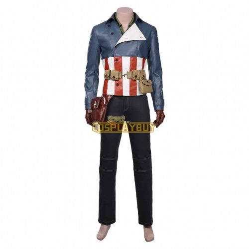 Marvel's Avengers Steve Rogers Captain America Cosplay Costume