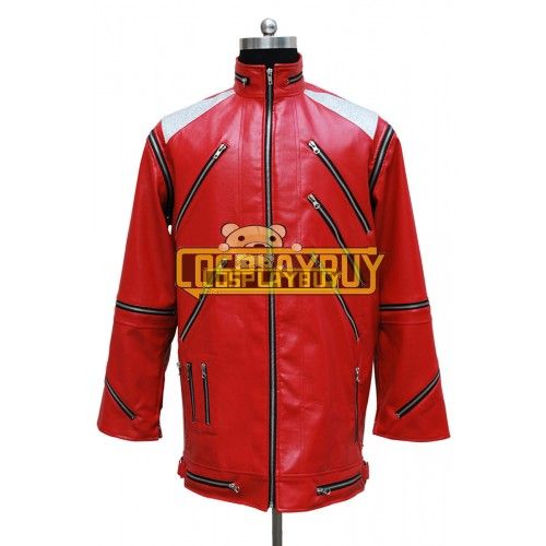 Michael Jackson Costume Red Leather Jacket