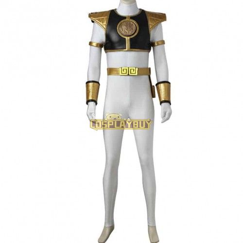 Mighty Morphin Power Rangers White Ranger Tommy Oliver Cosplay Costume