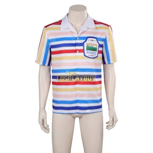 Movie Barbie 2023 Allan Rainbow Striped Cosplay Costume