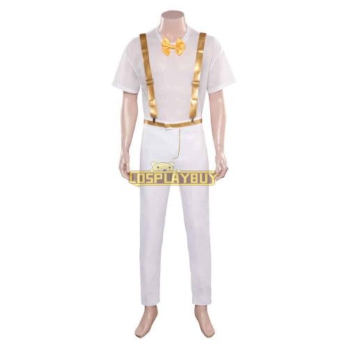 Movie Barbie 2023 Allan White Suspenders Party Set Cosplay Costume