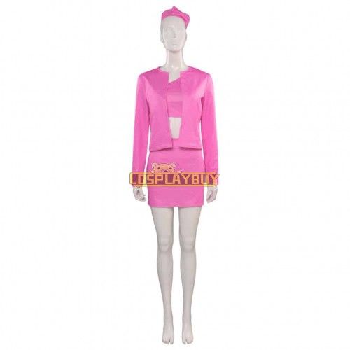 Movie Barbie 2023 Barbie Pink Nail Beads Cosplay Costume