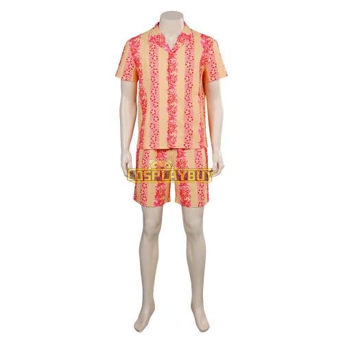 Movie Barbie 2023 Ken Floral Shorts Set Beachwear Cosplay Costume