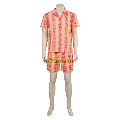 Movie Barbie 2023 Ken Floral Shorts Set Beachwear Cosplay Costume