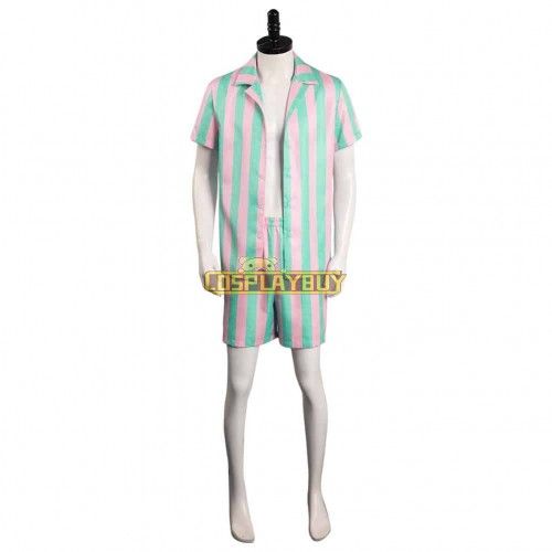 Movie Barbie 2023 Ken Green Beach Cosplay Costume Party