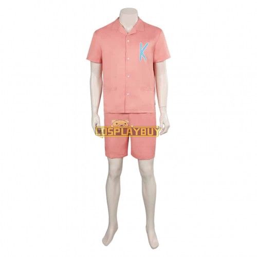 Movie Barbie 2023 Ken Pink Casual Cosplay Costume