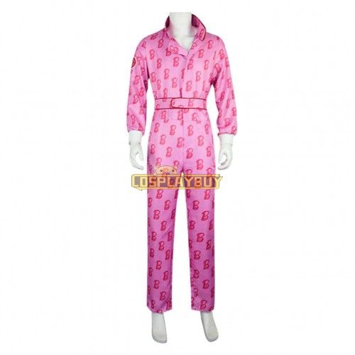 Movie Barbie 2023 Ken Pink Jump Cosplay Costume