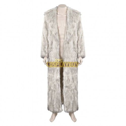 Movie Barbie 2023 Ken White Long Wool Cosplay Costume