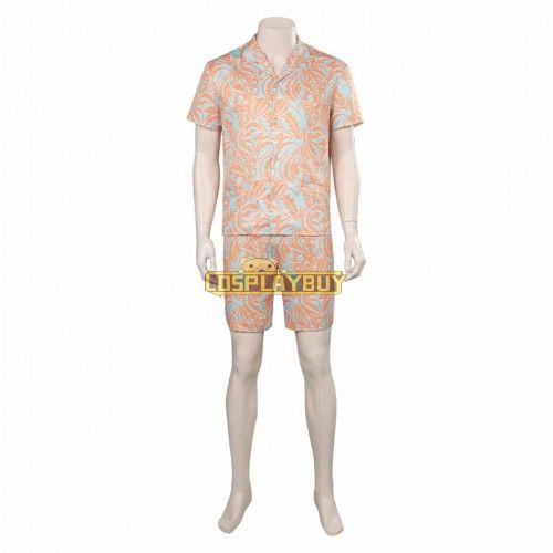 Movie Barbie 2023 Ken Yellow Beachwear Cosplay Costume