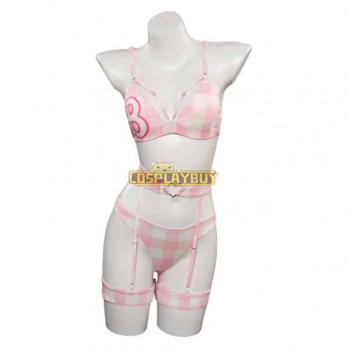 Movie Barbie 2023 Margot Robbie Barbie Sexy Lingerie Cosplay Costume