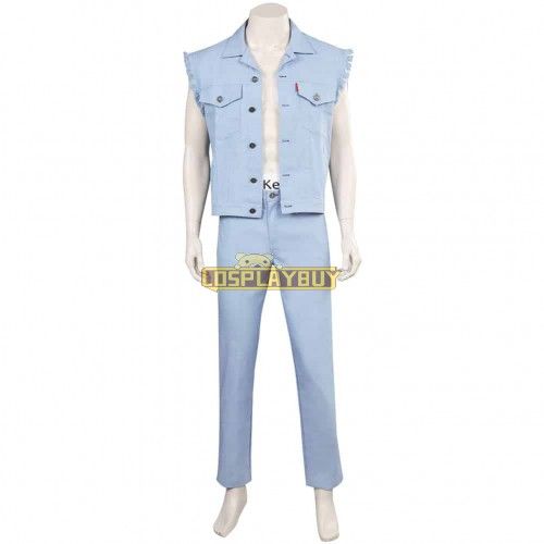 Movie Barbie Ken Blue Cowboy Vest Set Cosplay Costume