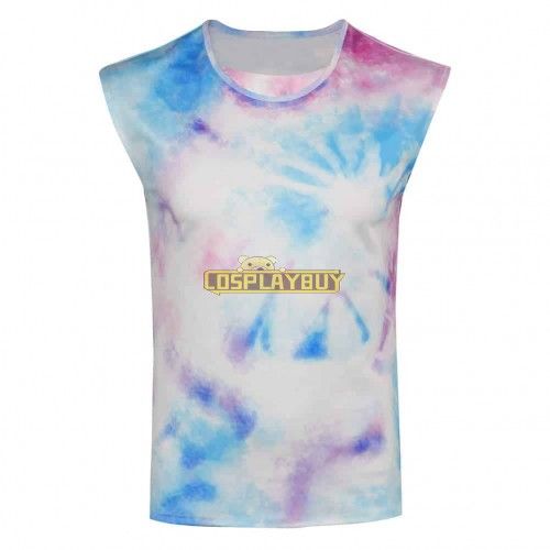 Movie Barbie Ken Blue Tie-dye Vest Cosplay Costume