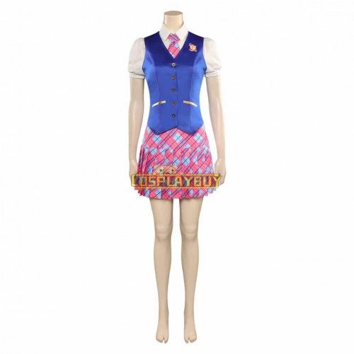 Movie Barbie: Princess Charm School Blair Willows Blue Uniform Set Cosplay Costume