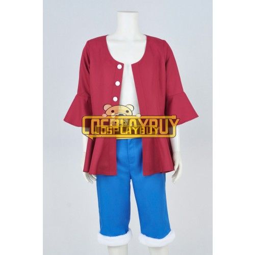 One Piece Cosplay Monkey D Luffy Red Suit