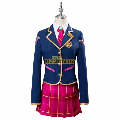Overwatch D.VA Hana Song School Uniform Cosplay Costume
