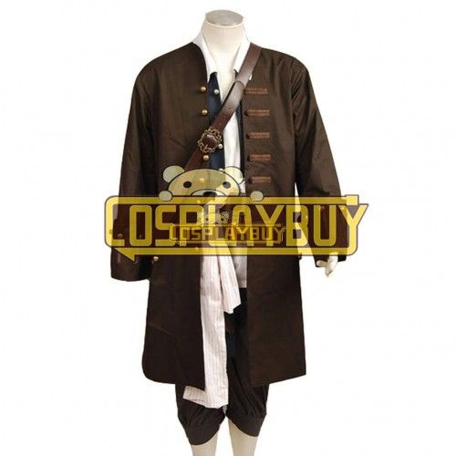 Cosplay Costume From Pirates Of The Caribbean Jack Sparrow 