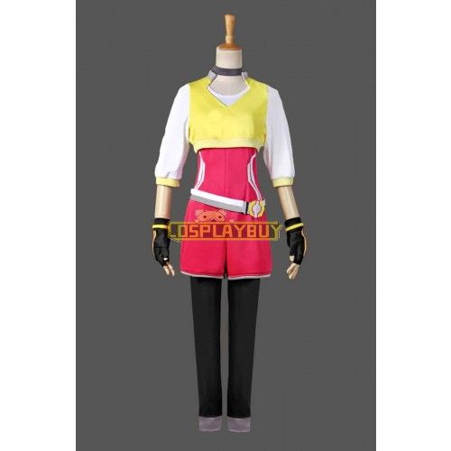 Pokemon Go Female Trainer Team Instinct Mystic Valor Yellow Cosplay Costume