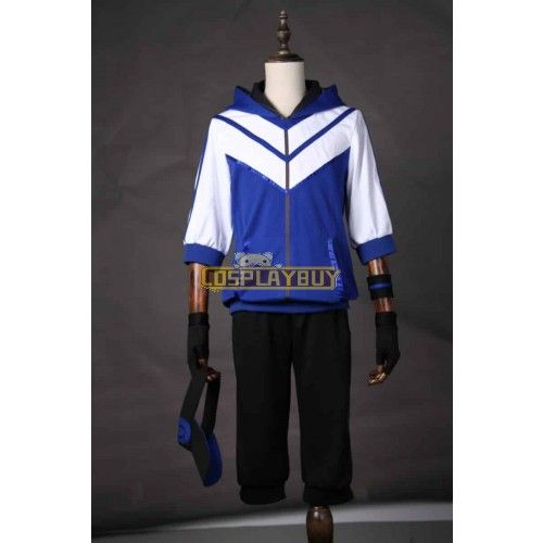 Pokemon Go Male Trainer Team Instinct Mystic Valor Blue Cosplay Costume