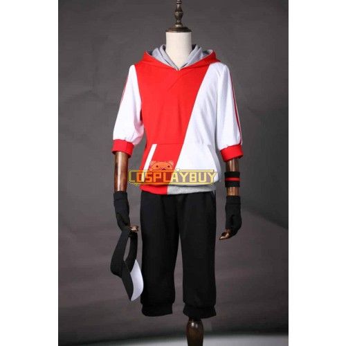 Pokemon Go Male Trainer Team Instinct Mystic Valor Red Cosplay Costume