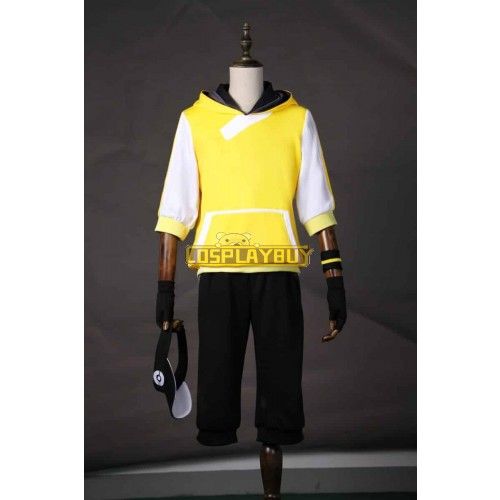 Pokemon Go Male Trainer Team Instinct Mystic Valor Yellow Cosplay Costume