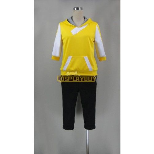 Pokemon Go Male Trainer Yellow Cosplay Costume