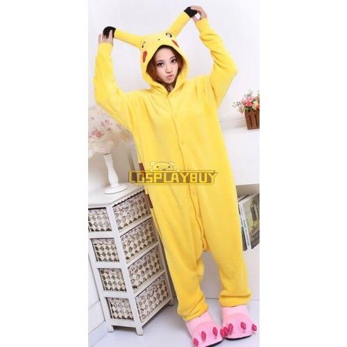 Pokemon Pikachu Kigurumi Cosplay Costume