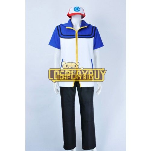 Pokemon Cosplay Ash Ketchum Costume New