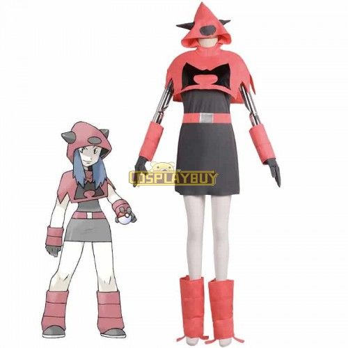 Pokemon Team Magma Female Cosplay Costume